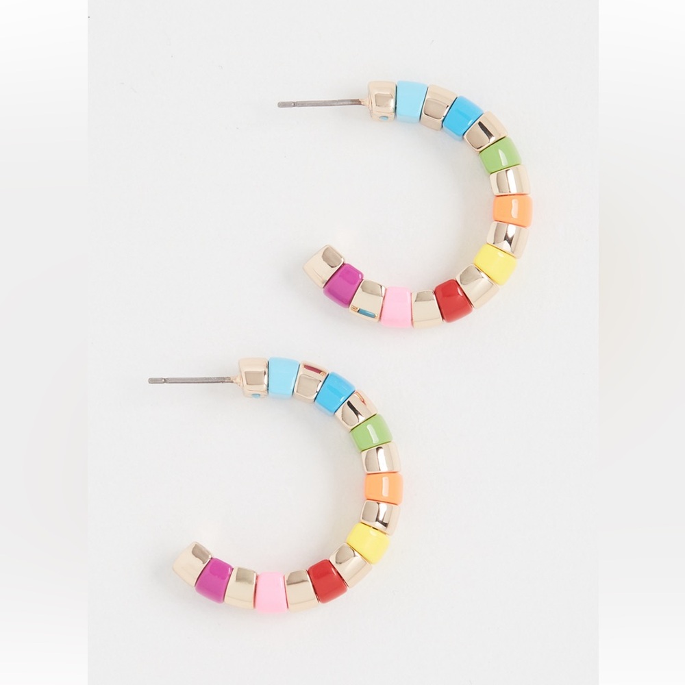 Roxanne Assoulin Beaded Hoop Earrings